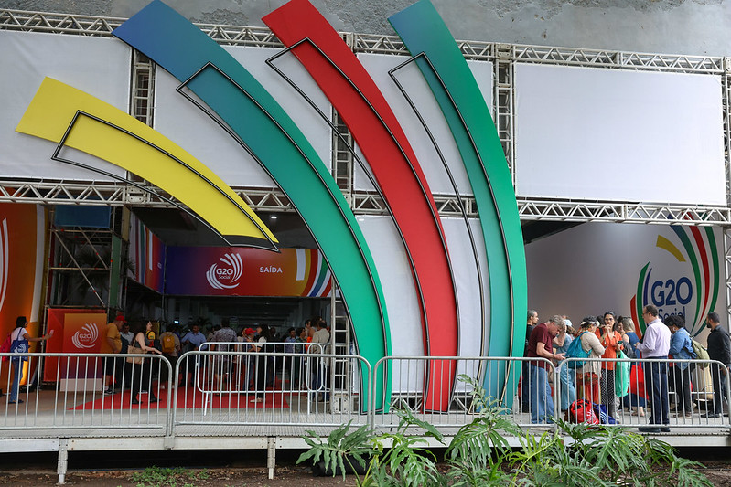 Chegada dos participantes para o G20 Social, no Boulevard Olímpico na zona portuária da capital fluminense. Foto: Tomaz Silva/Agência Brasil