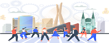 Aniversário de São Paulo 2024 - Ilustração