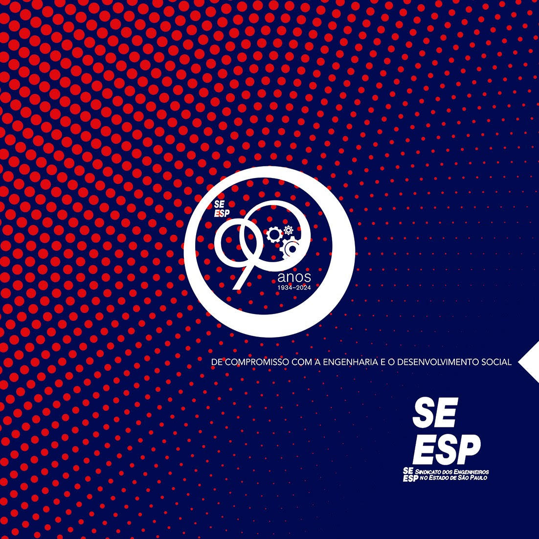 Capa do livro SEESP – 90 anos de compromisso com a engenharia e o desenvolvimento social