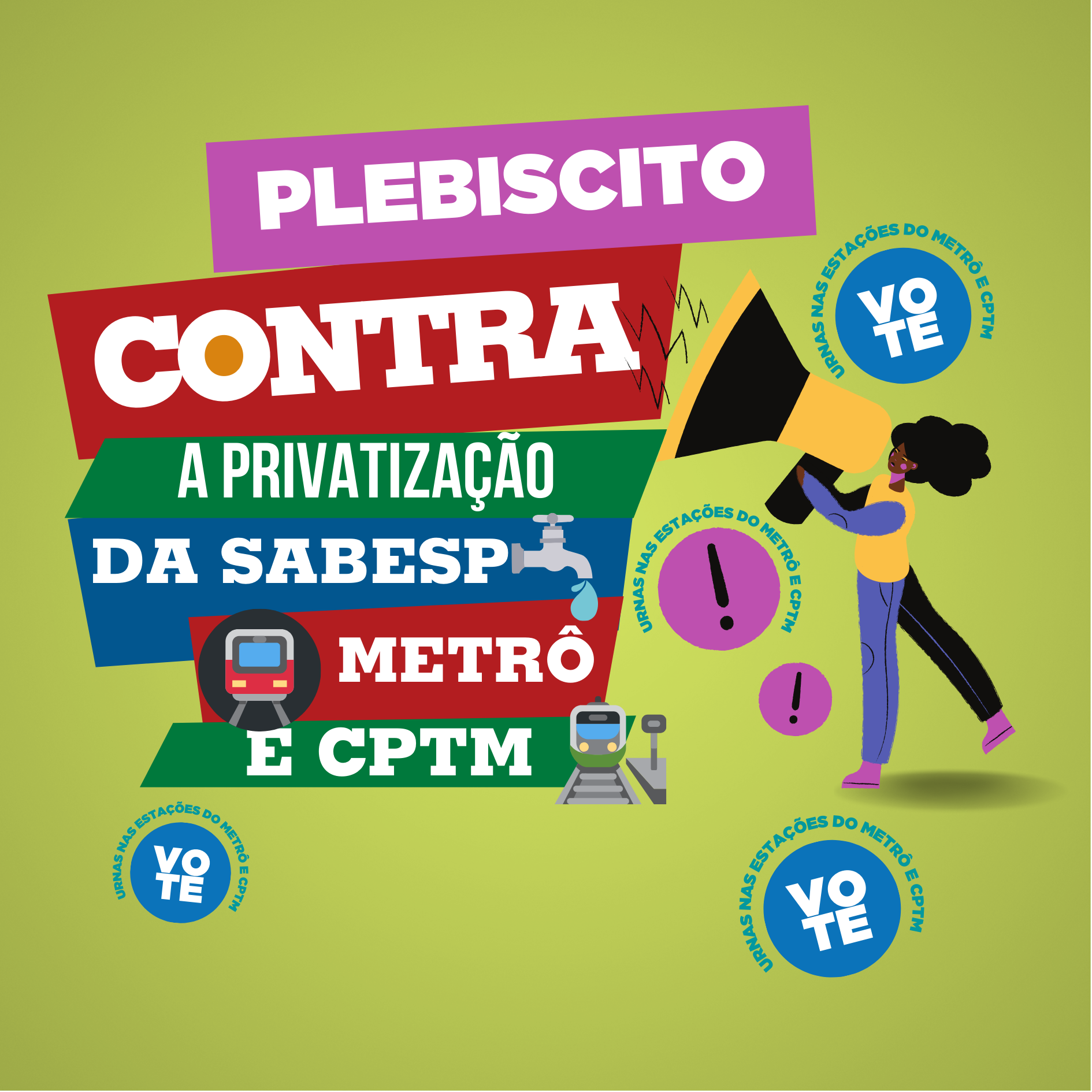 Plebiscito contra privatizações em SP - Card
