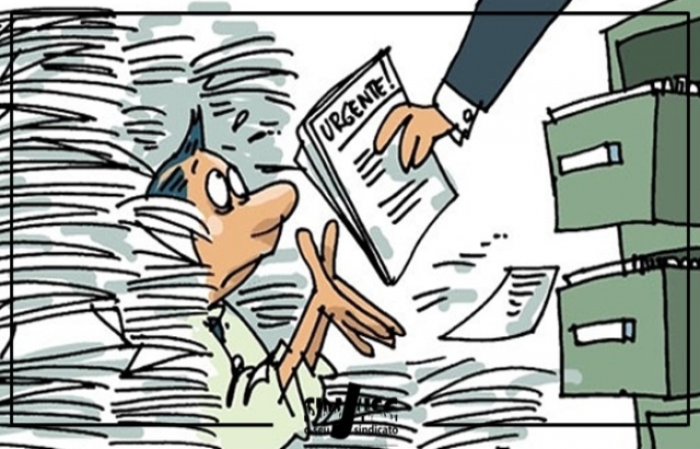 Charge publicada originalmente no Sinjusc