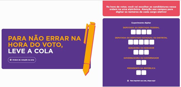 Cola para eleições