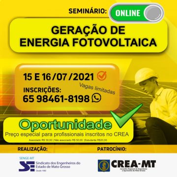 Seminário Senge MT Energia Fotovoltaica
