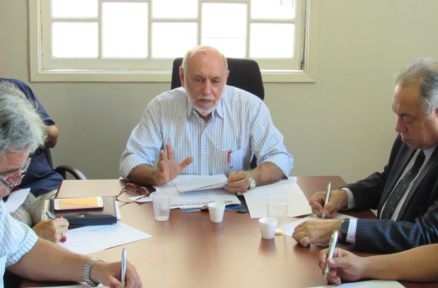 Artur Bueno e dirigentes do FST em reunião dia 23 de janeiro em São Paulo