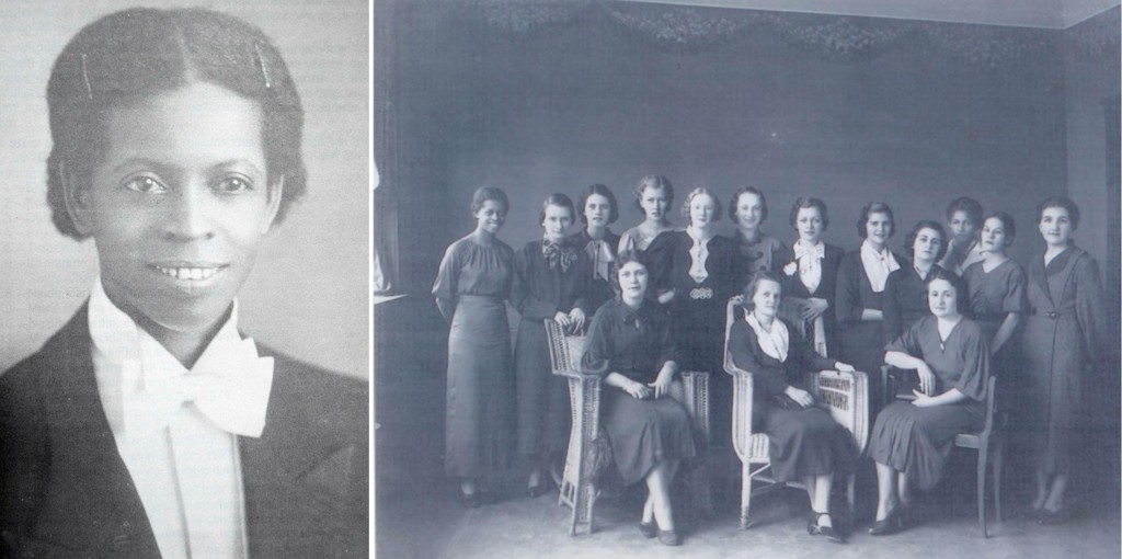 Enedina (à esquerda) com as professoras do Grupo Barão de Antonina, em Rio Negro (PR), na década de 1930, quando lecionava