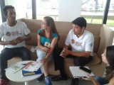 Conselheiras da CNTU entrevistam representantes de catadores