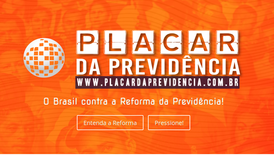Placar inerativo em defesa da Aposentadoria