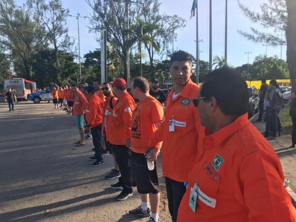 Petroleros em greve